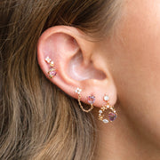Love Blooms Double Piercing Style Earring