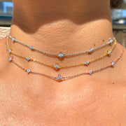 Enchanting Blue Blossom Necklace