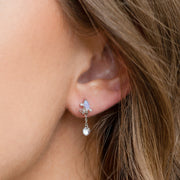 Teardrop Dangle Piercing Style Earring