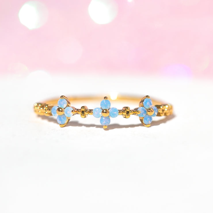 Blue Blossom Love Ring