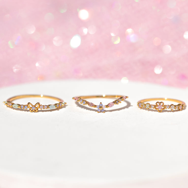 Fresh Bouquet Ring Set