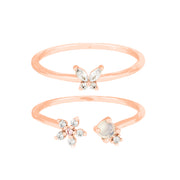 Bloom & Fly Ring Set